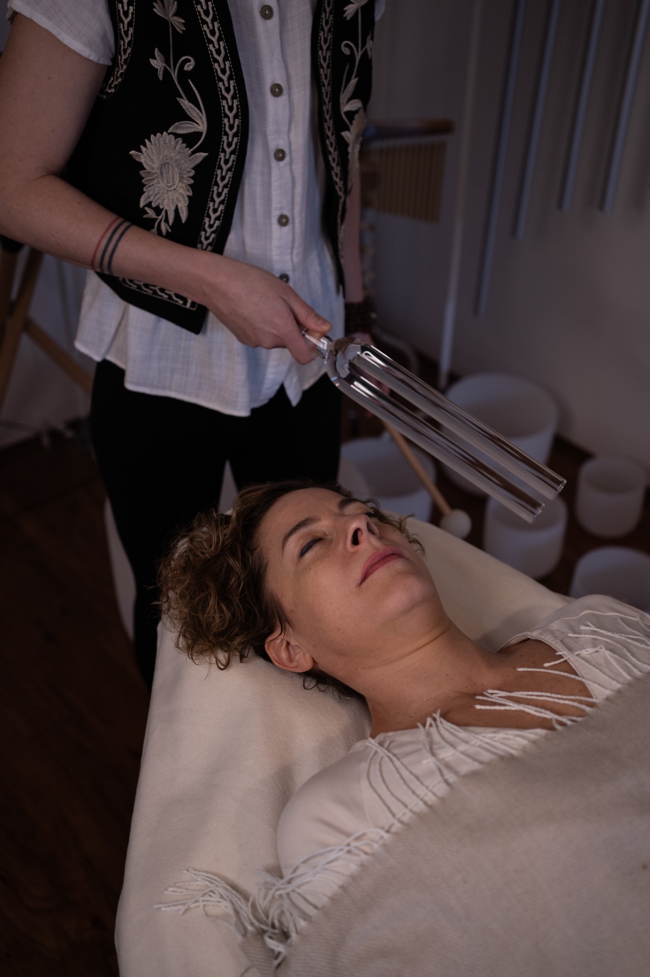 Lazení s křišťálovou ladičkou