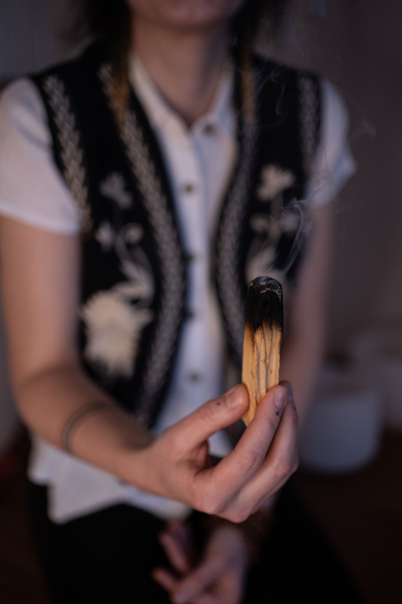 S vonným dřívkem Palo Santo